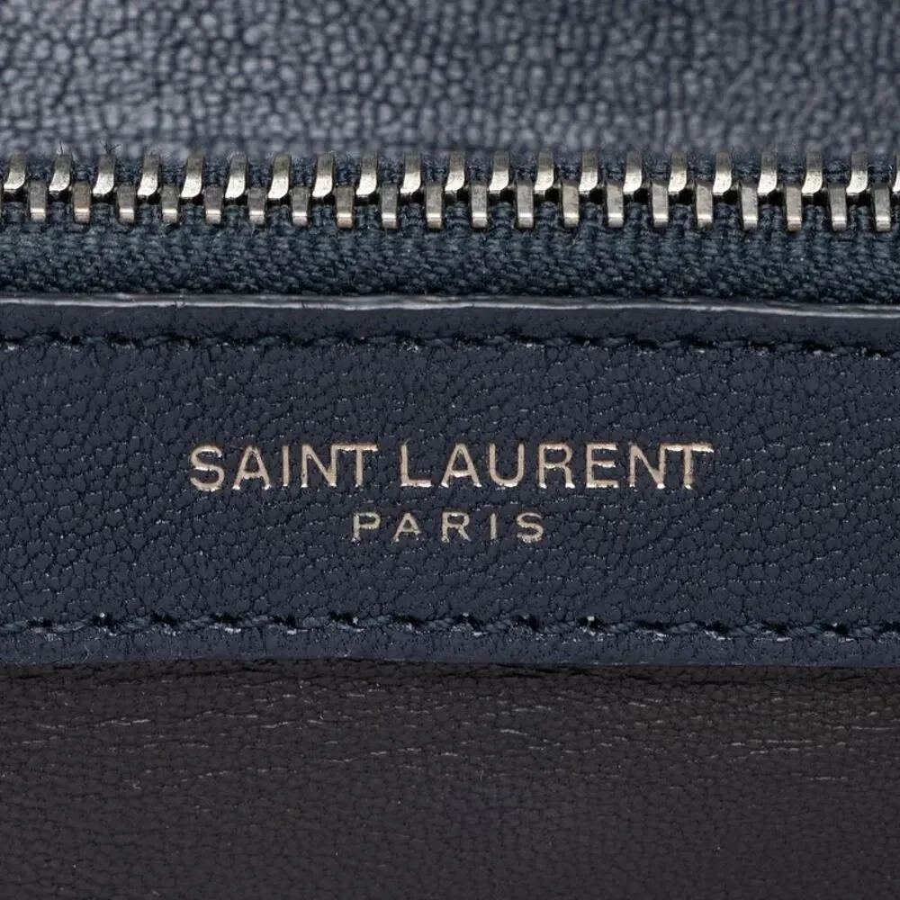 Saint Laurent Matelasse Calfskin Monogram College Large Shoulder Bag